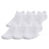 Under Armour Essential No Show 6pk-WHT 1382611-100 (S)