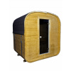 Saunawoods sauna 220 x 180 x 240 cm (QUADRO sudová záhradná sauna 180 cm pre svojpomocnú montáž)