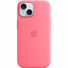 iPhone 15 Silicone Case with MS - Pink MWN93ZM/A