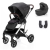 ZOPA Set kočík Quest+ korba+ adaptéry, Vulcan Black/Silver