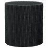 Curver kvetináč 43 cm x 43 x 44 cm priemer 43 cm plastový odtieň sivej a striebornej (VALCOVÝ KVETINÁČ S VÝVODOM RATAN VEĽKÝ 43 ANTRACIT GRAPHIT KETER CURVER)