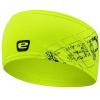 Stix športová čelenka žltá fluo-čierna veľkosť oblečenia L-XL - S–M