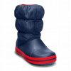 Detské snehule Crocs Winter Puff Kids navy/red 23-24 EU