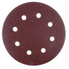 Výsek Worcraft DS08-180-01, do brúsky na sadrokartón, 190 mm, 8 dier, brúsny, okrúhly, P120, bal. 5 ks