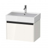 Duravit Ketho.2 Umývadlová skrinka, 44x68x46 cm, 1 zásuvka, lesklá biela K25076022220000