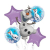 Balónová kytica Frozen Olaf 5ks