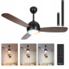 Stropný ventilátor Aigostar Stropný ventilátor čierny (Tichý stropný ventilátor Aigostar Retro s diaľkovým ovládaním pre LED 54W 6500K)
