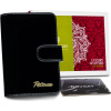 Peterson Čierna peňaženka so zapínaním Y037 PTN BC-602-0714 BLAC ONE SIZE
