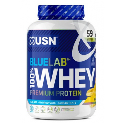 Proteínové prášky USN BlueLab 100% Whey Premium Protein banana 2kg blw14