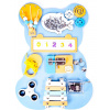 Aga4Kids Montessori dřevěná tabule Medvěd modrý (DS5769)