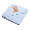 Froté osuška s kapucňou, 80x80cm Sweet dreams by TEDDY - modrá