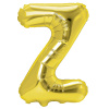 Party Zlatý fóliový balón písmeno Z 40 cm