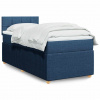 Box spring postel s matrací modrá 80x200 cm textil Modrá 3289589