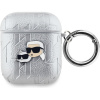 Karl Lagerfeld PU Embossed Karl and Choupette Heads Puzdro na AirPods 1/2 KLA2PGKCPS