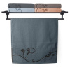 Veba Uterák a osuška Terry 036 Floral Dance 500 g/m2 Varianta: Osuška Terry Floral Dance 036 modrošedá 70x140 cm