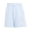 adidas Essentials 3 Stripe Shorts Womens Glow Blue L (16-18)