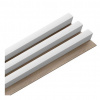 Stegu Linea 3 Drevený lamelový panel 275x16,8x4 cm podklad Dub lamela Biela B3-ST-WC-LIN3-WO-1