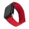 Nylonový športový remienok FIXED pre Apple Watch 42/44/45 mm, červený