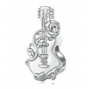 For Silver Vintage korálik elektrická Gitara - Striebro 925