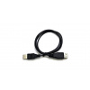 C-TECH USB 2.0 predlžovací kábel, A-B, 1,8 m, čierna