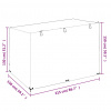 vidaXL Kryty na hojdačku 2 ks 12 očiek 215x150x130/150cm polyetylén - Čierna - 1625-143511
