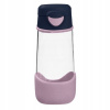 Športová fľaša B BOX náustok z tritan ruže (BOX SPORT TRITAN FATTY Indigo ROSE 450ML)