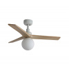 FARO Barcelona | FARO 34281-11L - Stropný ventilátor KLIM S 1xE27/15W/230V borovica/biela + DO | FA34281-11L