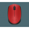 Logitech M171/Kancelárska/Optická/1 000 DPI/Bezdrôtová USB/Čierna-červená (910-004641)