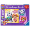RAVENSBURGER Puzzle Tlapková patrola: Dievčenská sila 3x49 dielikov