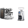 Rocket Espresso Appartamento, black/copper + Eureka Atom 60, chrome