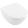 VILLEROY & BOCH Subway 2.0 Comfort závesné WC s hlbokým splachovaním bez vnútorného okraja, 410 x 580 mm, biela alpská, s povrchom CeramicPlus, 4609R0R1