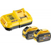 DeWALT Nabíječka XR FLEXVOLT + 2x akumulátor 9,0Ah DCB118X2