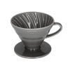 Hario dripper keramický šedý VDC-02-GR-UEX (Keramický dripper Hario, na 4 šálky, červený,)