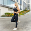 Bezšvová fitness súprava Iron Aesthetics Dynamic, čierna