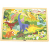 VIGA Drevené puzzle Svet dinosaurov 48 dielikov