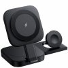 AppleKing n3 3v1 skladací magnetický bezdrôtový stojan pre iPhone / Apple Watch / AirPods - 15W - čierny - možnosť vrátiť tovar ZADARMO do 30tich dní
