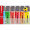 Zvýrazňovač Stabilo BOSS, sada 6 farieb