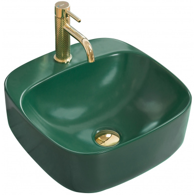 Umývadlo - Umývadlo na dosku z keramiky LUIZA 42 Green REA (Umývadlo - Umývadlo na dosku z keramiky LUIZA 42 Green REA)