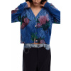 Desigual kvetinový kardigan čierna | modrá | svetlomodrá S DESIGUAL 8445110780084