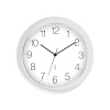 Hodiny analógové DCF priemer 30 cm strieborné