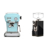 Ascaso Dream ONE, Kid Blue + Eureka Mignon Turbo, CR black
