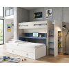 TRS-TOP-SKL-SPAIN Poschodová posteľ s písacím stolom Bo10 - smoky blue