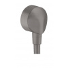 Hansgrohe 27454340 FIX-FIT E prípojka hadice bez spätného ventilu, kefovaný čierny chróm HG 27454340