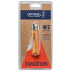 Opinel vreckovy noz No. 07 uhl. cepel s drevenou rokovatou
