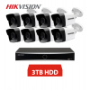 HIKVISION IP 8 KAMEROVÝ SET 4MPX BULLET 3TB