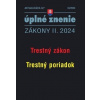 Aktualizácia II/7 2024 Trestný zákon, Trestný poriadok