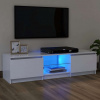 vidaXL TV skrinka s LED svetlami biela 120x30x35,5 cm 804283
