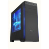 EVOLVEO T3, case ATX, 2x USB2.0 / 1x USB3.0 , 3x 120mm (modrý), černý s modrým podsvícením CAET3