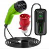 Qoltec EV 2v1 nabíjačka pre elektromobil s reguláciou Type2 7 kW CEE 3 PIN 230V LCD Prenosné Wallbox 5 m