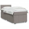 Box spring postel s matrací taupe 90x190 cm textil Hnědošedá 3289234